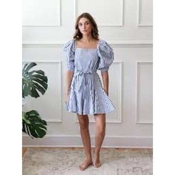 Mille Anais Stripe Mini Dress - Picture 1 of 10